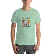 Load image into Gallery viewer, Cute dogs - Dogs make me happy, humans make my head hurt Unisex T-Shirt
