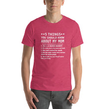 Load image into Gallery viewer, Mom quote - things should know about mom Unisex T-Shirt
