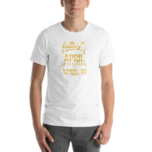 Load image into Gallery viewer, April queen, queens are born on april 10 Unisex T-Shirt
